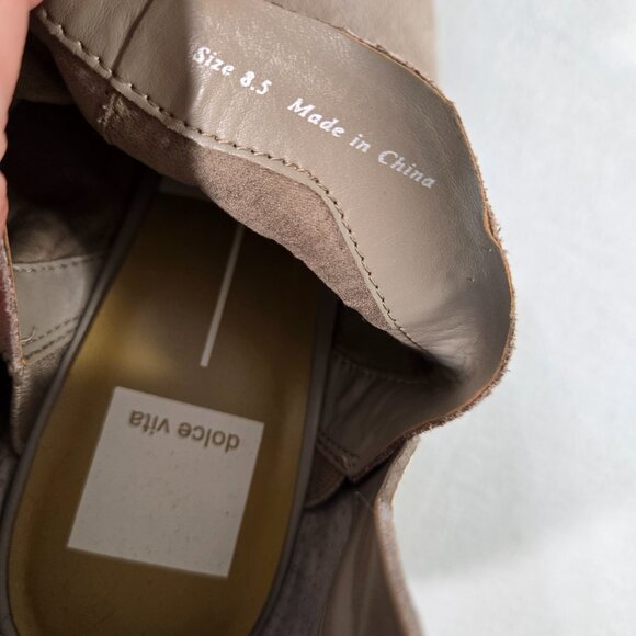 DOLCE VITA Sonni Boho Tan Suede/Snakeskin Ankle Booties Size 8.5 Exc. Condition! - Picture 15 of 16